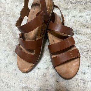 Brown Leather Women's Sandals
